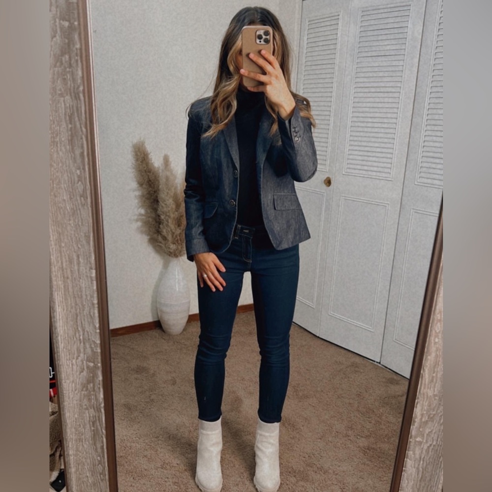 Gray New York & Company 7th Avenue Blazer | Size 0 - Picture 1 of 8